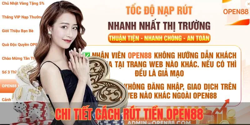 Chi tiết cách rút tiền OPEN88
